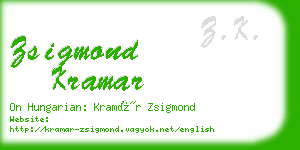 zsigmond kramar business card